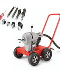 Heavy Duty Drain Cleaning Attachment Kit For Snake Machines Includes Nine Cool Tools Like Grease Cutters And Spiral Drills To Clear Clogs Fast Any Home Spot Works With Ridgid C4 C6 C7 C8 C9 Units To Get Stuff Fixed.