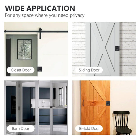 Applications of Premium Solid Brass Matte Black Pocket Door Lock Pull Set on various doors