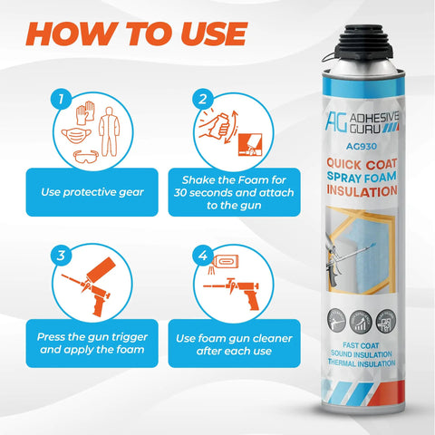 DIY Closed Cell Spray Foam Insulation Kit For Walls With 18 Cans Foam Gun Cleaner Safety Gear And Full Applicator Pack instructions