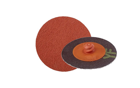 PSA Cloth Disc 777F 60 YF-Weight 12 In Die 1200B Heavy Duty Grinding Disc With Ceramic Aluminum Oxide Grain For Fast Cut, two discs shown