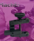 Heavy Duty Knurling Tool Set for Lathe Machine with 2 Inch Capacity 50 mm Hardened Diamond Pitch Wheels in front of lathe setup