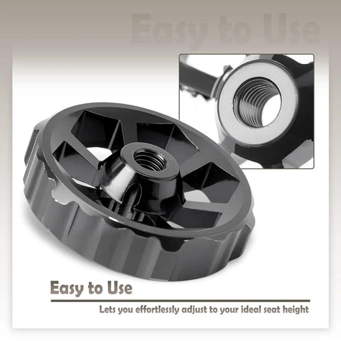 Seat Knob Screw Replacement For Tutti Tutto Soleil01 Ebike, black, close-up view showing threaded screw, OEM-grade durability