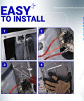 Installation steps for Dryer Heating Element Kit Replacement For Whirlpool Kenmore Maytag Amana Roper, easy DIY repair.