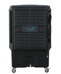 Industrial Swamp Cooler With 22000 CFM And 46 Gallon Water Tank Delivers Serious Chill For Warehouses Workshops And Outdoor Events, front view.