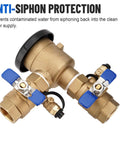 1-Inch 720A Brass Backflow Preventer Valve And Pressure Vacuum Breaker Assembly for Lawn Irrigation, non-potable use