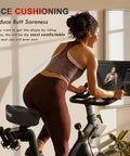 Noseless Oversized Bike Seat With Backrest for Electric and Stationary Bikes Extra Wide 13x9 Inch Cushion 7cm Foam No Nose Design for Ultra Comfy Ride Fits Most Road Bikes and Exercise Bikes Great for Men and Women on stationary bike