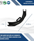 Heavy Duty Reinforced Plastic PEX Bend Support For Three Eighths To One Half Inch Tubing With Nail Tab Easy Install Reusable