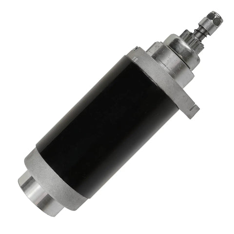 Mercury Marine Outboard Starter Replacement For 75Hp 84.6Ci 1999-2004, metal cylindrical starter, side view