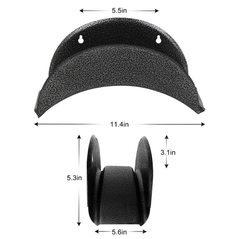 Heavy Duty Wall Mount Garden Hose Holder With High Carbon Steel Construction Outdoor No Fuss Hose Hanger Rack dimensions