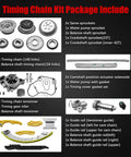 2.4L Ecotec Timing Chain Kit With Water Pump For Equinox Malibu Terrain Buick Regal Lacrosse Verano 2011-2017 2.2L 2.4L Engine With VCT Solenoid Actuator Gear 9-4201S components included