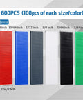 Rock Solid 600 Piece Plastic Flat Tile Shims For Structural Leveling High Density Polymer grid spacers in various colors and sizes.