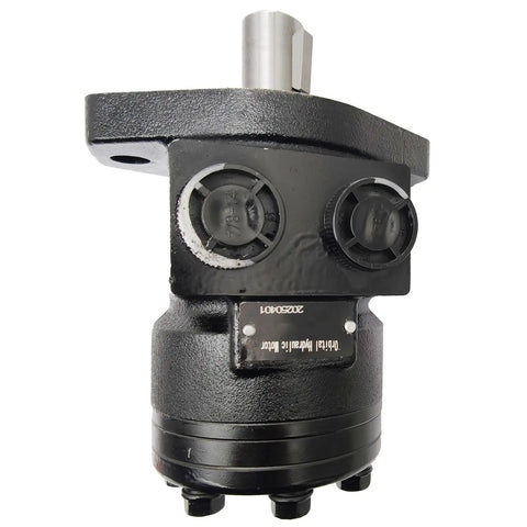 Heavy Duty Hydraulic Motor MF141210AAAB Direct Swap For TRW Ross Steering Gears, robust design with dual connections for easy installation.