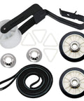 Upgraded 4392065 Dryer Repair Kit with belt, idler pulley, rollers, and accessories for 29-inch dryers with top lint filter