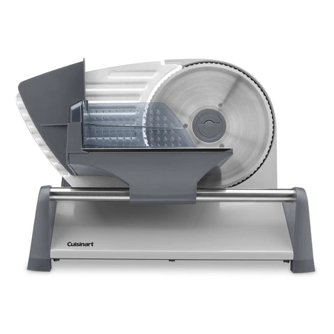 Game Changer Countertop Food Slicer With Precision Dial Cuts Meat Cheese And Breads From Hair Thin To Half Inch Removable Seven Point Five Inch Stainless Steel Blade Makes Prep No Sweat For Weekend Grillers