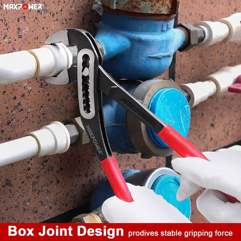 Water Pump Pliers Set 7 Inch 10 Inch 12 Inch With Curved Jaw, Quick Adjustment, gripping pipe for plumbing task