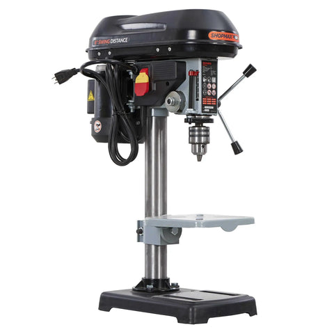 8 Inch Benchtop Drill Press With 9 Adjustable Speeds From 500 To 3200 RPM, 4.2 Amp Motor, 0.68HP Power for Precise Drilling