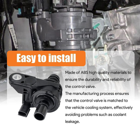 Coolant Water Control Valve Compatible With Toyota Avalon 2020 To 2021 Camry 2018 To 2023 Rav4 2019 To 2022 Bypass Valve showing ABS material and design for easy installation.