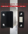8 Pack Strong Magnetic Cabinet Catches Punch Free Door Stopper L Shaped Hidden Closer black installation view