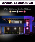 Outdoor Smart Wall Lights With Alexa And Google Assistant Control No Brainer Easy Setup RGB Plus Tunable 2700K To 6500K display