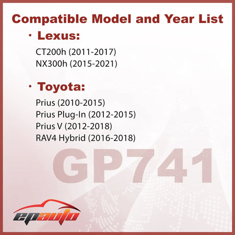 Compatible models for Hybrid Engine Air Filter Drop In Replacement For Toyota Prius, Prius V, Prius Plug In, RAV4 Hybrid, Lexus