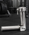 Barbell Holder With Swivel Base Stainless Steel For Secure Row And Press Lifts In Your Dope Home Gym Setup