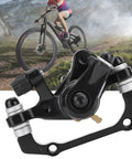 Beefy Mechanical Disc Brake Kit For Mountain Bikes And Road Cycles featuring dynamic black caliper design, designed for tough trails.