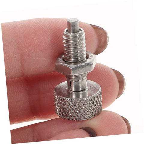 Superior Stainless Steel Retractable Spring Plunger Set With Hella Smooth Knurled Grip showing a detailed plunger with a knurled grip.