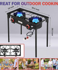 High Pressure Propane Outdoor Cooking Grill Burner For Camping And Backyard BBQs With CSA Regulator 0 To 20 PSIG And 4 Ft Gas Hose