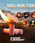 Emergency Fire Starter Kit With Waterproof And Windproof Design, Five Minute Burn, includes fire plugs burning outdoors.