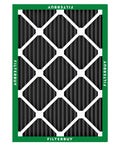 MERV 10 Odor Busting and Allergy Defense Air Filter With Activated Carbon Electrostatic Pleated Replacement for HVAC Systems