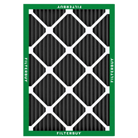MERV 10 Odor Busting and Allergy Defense Air Filter With Activated Carbon Electrostatic Pleated Replacement for HVAC Systems