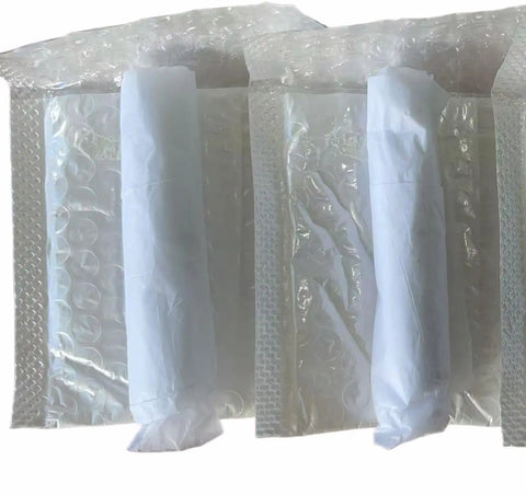 Oversized Two Point Nine Eight Inch Tree Spikes And Cone Shaped Metal Studs Silver Aluminum Alloy Heavy Duty Garden Pest Guard Ten Pack shown in protective bubble wrap packaging.