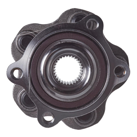 Front view of Rear Wheel Bearing And Hub Assembly For AWD SUVs Fits Nissan Pathfinder 2013 To 2020 Murano 2015 To 2023 Infiniti QX60 2014 To 2020 Infiniti JX35 5 Lug Hub