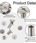 Gear Up Your Leather Creations With This Sick 40 Pack Of Chicago Screws Rivets showing stainless steel binding posts in different sizes.