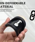 Close-up of a hand holding a non-deformable silicone lock protector from the 4 Pcs Car Door Latch Guard Covers Silicone Lock Protectors for Noise Reduction and Quiet Close Universal Exterior Car Accessories for Smoother Door Closures And No More Clunk Noise