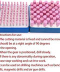 Top Shelf 100 Pack Tough As Nails Abrasive Cone Grinding Stone Points for Electric Rotary Drill Bits on display in storage case.