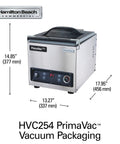PrimaVac 254 Chamber Vacuum Sealer With 10 Inch Seal Bar 10 Custom Programs JetAire Pump NSF Certified Pro Grade Gear