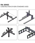 High Speed Linear Actuator Belt Drive CNC Guide Rail System With 1300mm Stroke NEMA34 Stepper Motor Mounts For Router Milling And Pro DIY Motion Projects, four layout views