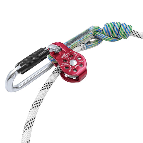 Fixed Micro Pulley for Climbing With 27kN Rating CE UIAA Certified Works With 12mm Rope Slack Tending and Hitch Tending Gear
