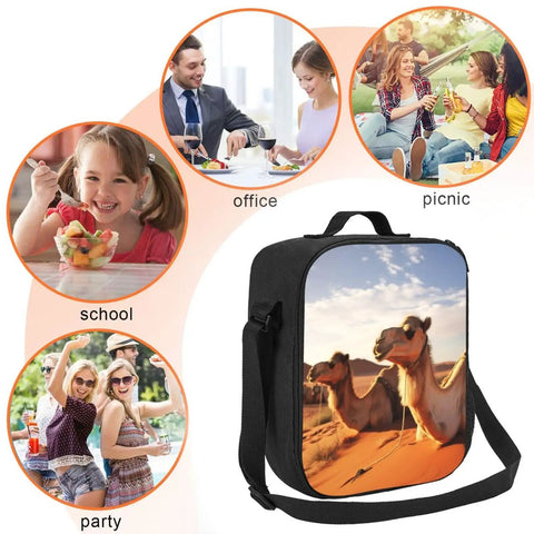 Beast Insulated Lunch Bag For Adults Reusable Leakproof Cooler Tote With Adjustable Shoulder Strap for office, school, and picnic