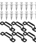 Legit Solid Furniture Connectors And Heavy Duty Hidden Fastener Clip Kit For Seamless Shelf Assembly Black Manganese Steel screws and clips.
