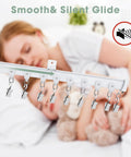 Flexible Bendable Ceiling Curtain Track With Clips for Room Dividers Ceiling Or Wall Mount Rails Heavy Duty Privacy Curtain Rods For Living Room Shower Bedroom And RV White 6 Ft, white aluminum track with clips