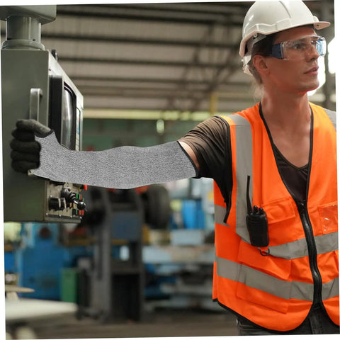 Tough As Nails Cut Resistant Forearm Sleeves Two Pack Heavy Duty Welding Arm Guards With Secure Grip For Gardening Mechanic Jobs And Daily Grind Safe Comfortable Shield For Men And Women