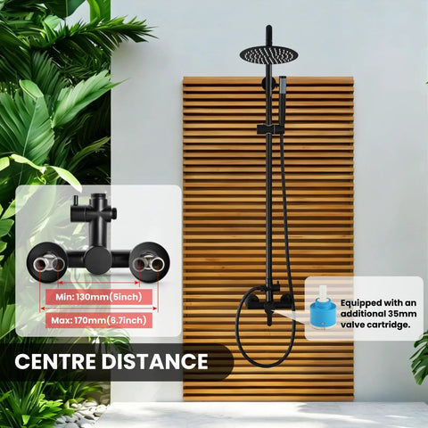 Built Like A Tank Outdoor Shower Kit With Solid 304 Stainless Steel And Sleek Matte Black Coating That Handles Rain And Rust Without Any Drama For Backyards Poolsides Terraces Or Weekend Camping Trips