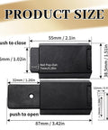 2 Pack Push To Open Magnetic Door Latch Kit Heavy Duty Hidden Touch Latch Black Finish dimensions diagram