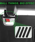 Jeep Wrangler Sun Visor Repair Kit 2007 2017 JK JKU Replacement Tubes feature on vehicle visor installation for left and right side.