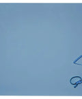 Blue ESD Soldering Mat 900 X 600 MM, Heavy Duty And Pro Grade, Heat, Solder, Chemical And Oil Resistant, flat overhead view.