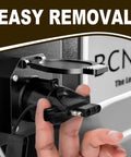 Close-up of 7 Pin To 4 Pin Trailer Adapter 7 Way Blade To 4 Way Flat Trailer Plug Waterproof Connector being installed