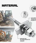 Durable Replacement Track Tensioner Assembly For 1 Ton Mini Excavator Fits One Track Easy Install DIY Friendly Heavy Duty Part For Small Digging Jobs Includes Hardware And Reliable Performance For Long Life, zinc-coated steel tensioner