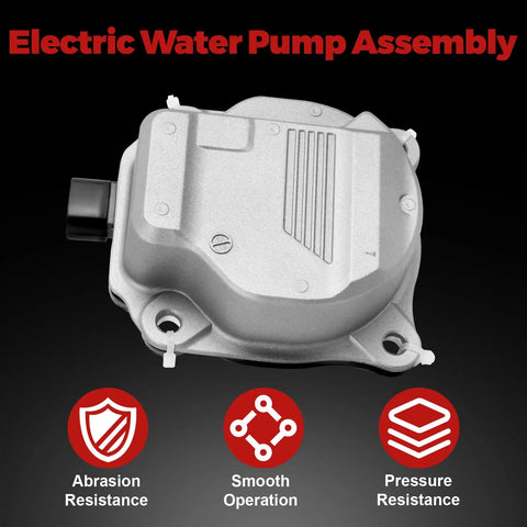 Straight Swap Coolant Electric Water Pump For Toyota Camry RAV4 Avalon Gas Engine Oem Style Plug And Play Replacement 2018 To 2021 close-up view showing features.